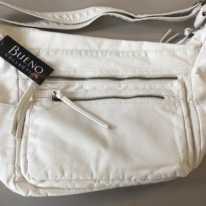 Bueno Collection White Faux Leather Bag